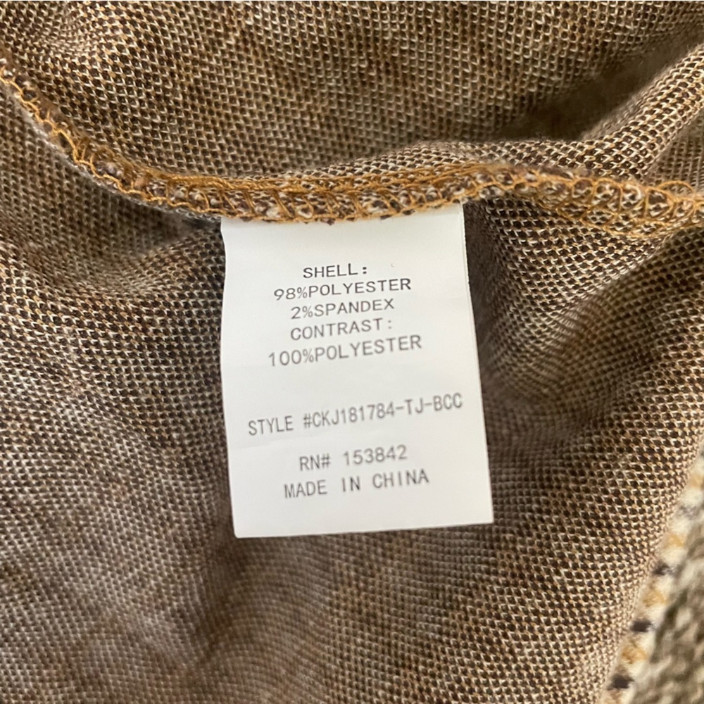 MELLODAY Women’s Notch Lapel Long Knit Jacket w Pockets - Picture 7 of 7